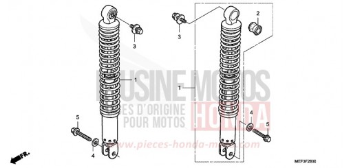 COUSSIN ARRIERE FJS400D9 de 2009